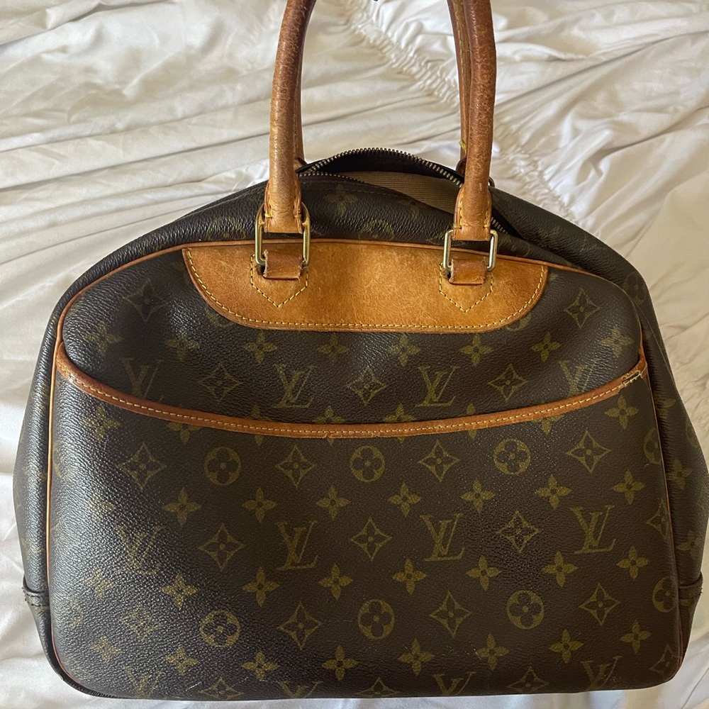 Louis Vuitton Monogram Canvas Brown & Tan Satchel